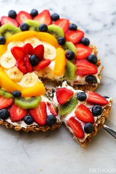 Healthy Breakfast Fruit Pizza