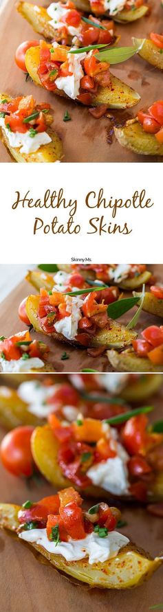 Healthy Chipotle Potato Skins