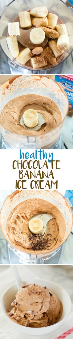 Healthy Chocolate Banana Ice Cream