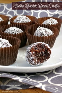 Healthy Chocolate Coconut Truffles