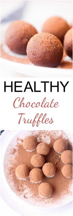 Healthy Chocolate Truffles