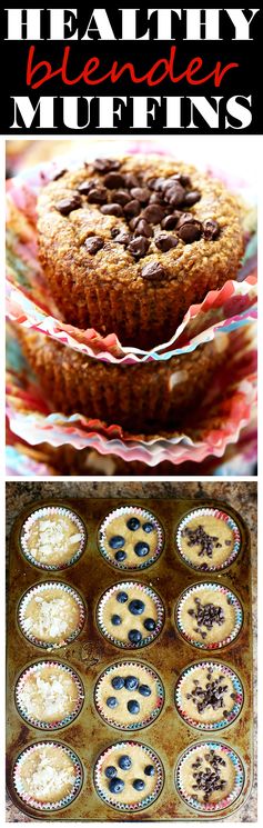 Healthy Flourless Blender Muffins