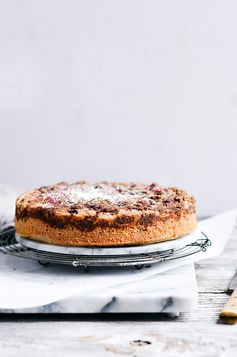 Healthy Gluten Free Paleo Cranberry Coffee Cake