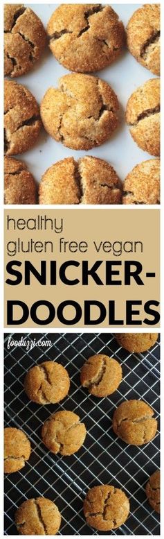 Healthy Gluten Free Vegan Snickerdoodles