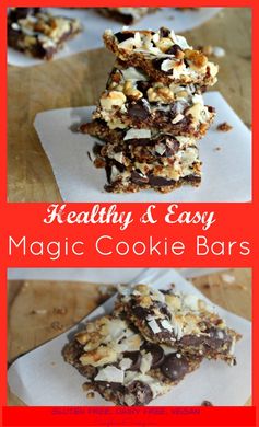 Healthy Magic Cookie Bars #Christmascookies