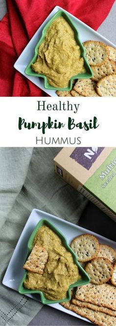 Healthy Pumpkin Basil Hummus