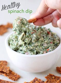 Healthy spinach dip