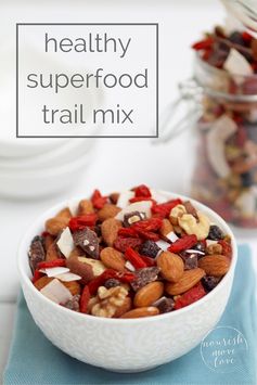 Healthy superfood trail mix