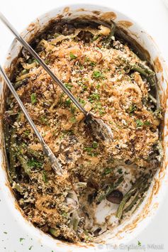 Healthy Vegan Green Bean Casserole