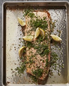 Herb Crusted Roasted Salmon