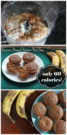 High Protein Banana Muffins