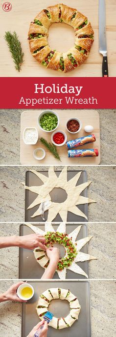 Holiday Appetizer Wreath