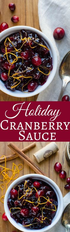 Holiday cranberry sauce