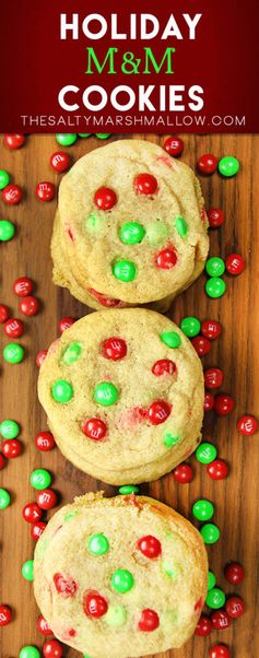 Holiday M&M Cookies