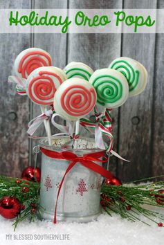 Holiday Oreo Pops