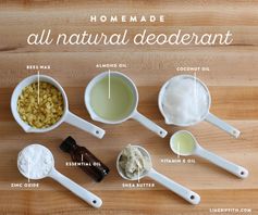 Homemade All Natural Deodorant