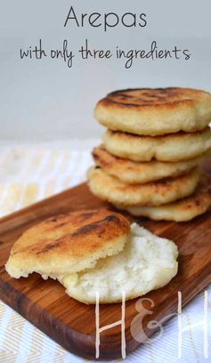 Homemade arepas