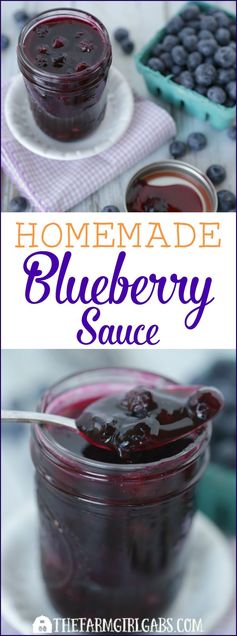 Homemade Blueberry Sauce