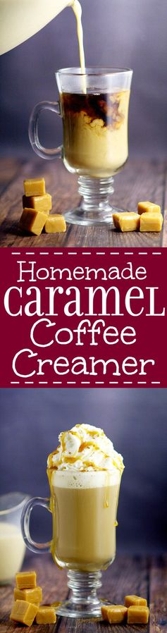 Homemade Caramel Coffee Creamer