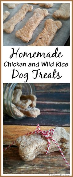 Homemade Chicken and Wild Rice Dog Treats