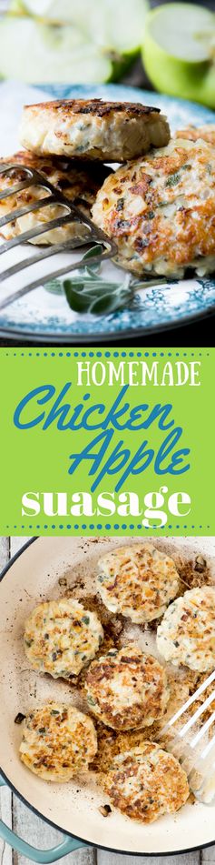 Homemade Chicken Apple Sausage