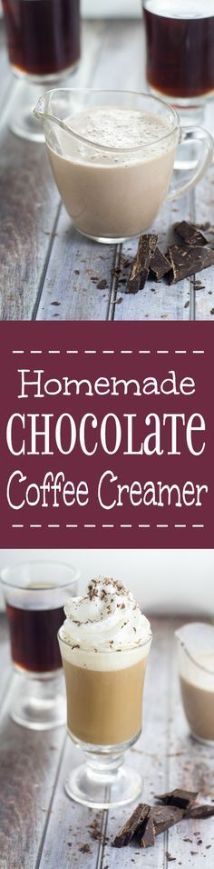 Homemade Chocolate Coffee Creamer