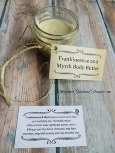 Homemade Frankincense and Myrrh Body Butter