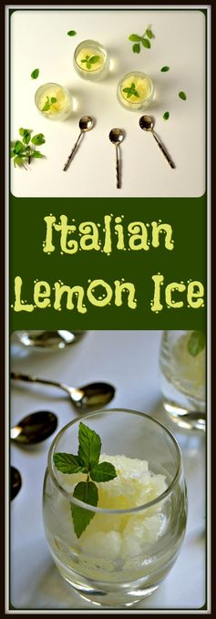 Homemade Italian Lemon Ice