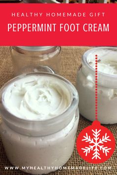 Homemade Peppermint Foot Cream (DIY Gift