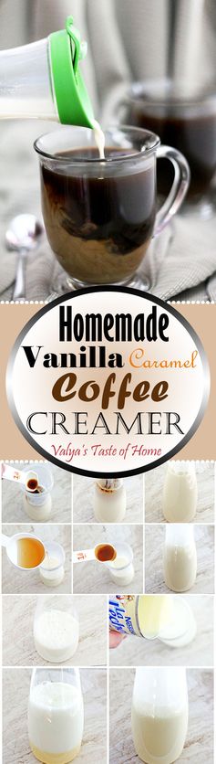 Homemade Vanilla Caramel Coffee Creamer