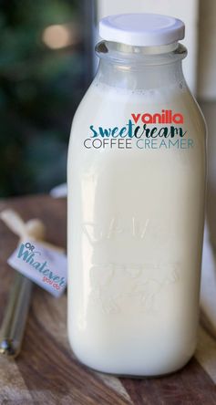 Homemade Vanilla Sweet Cream Coffee Creamer