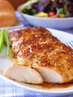 Honey Dijon Garlic Chicken Breasts