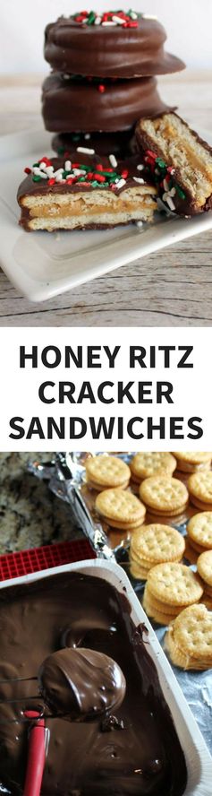 Honey Ritz Cracker Sandwiches