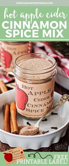 Hot Apple Cider Cinnamon Spice Mix