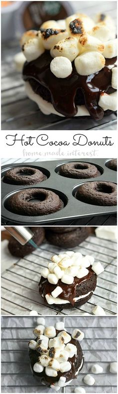 Hot Cocoa Baked Donuts