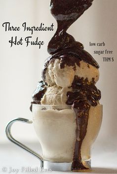 Hot Fudge – 3 Ingredients, Low Carb, Sugar Free