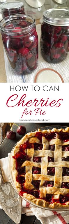 How to Can Cherries for Pie