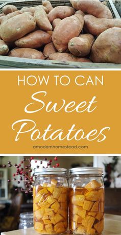 How to Can Sweet Potatoes