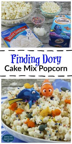 How To Make Finding Dory Cake Mix Popcorn