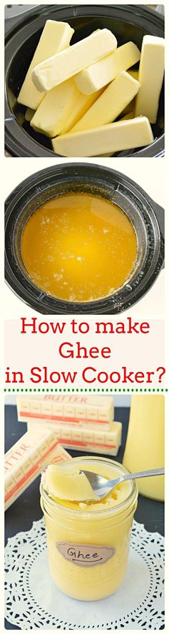 How to make ghee in slow cooker