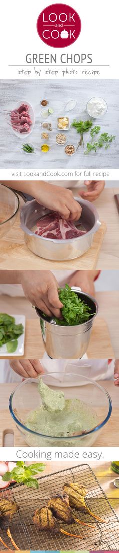 How to make green lamb chops