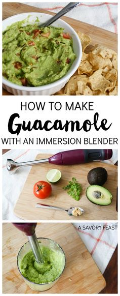 How to Make Guacamole with an Immersion Blender