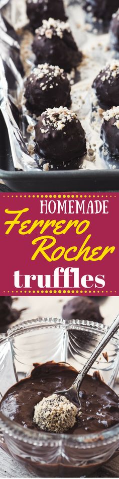 How to Make Homemade Ferrero Rocher Truffles