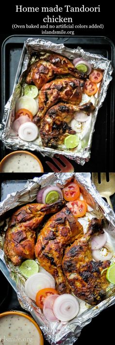 How to make Tandoori chicken at home(oven baked