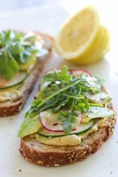 Hummus Avocado Toast