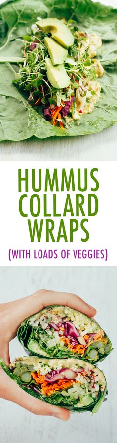 Hummus Collard Wraps