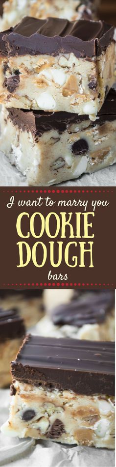 I Want to Marry You Cookie Dough Bars