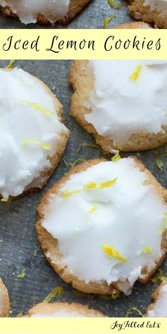 Iced Lemon Cookies – Low Carb, Grain & Sugar Free, THM S