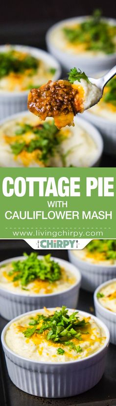 Individual Cottage Pie with Cauliflower Mash