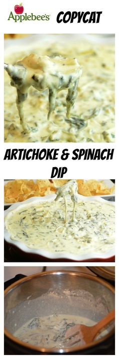 Instant Pot Artichoke and Spinach Dip Applebee's Copycat